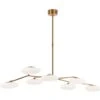 Soft Brass Branch Chandelier With Rotating Glass Petals 1 Soft Brass Branch Chandelier With Rotating Glass Petals -Andrew Martin 149717 brindille articulating linear chandelier soft brass cd5015sbwg 6