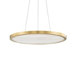 Circular Alabaster Pendant