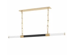 Modern Pendant Light In Aged Brass