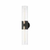 Vertical Wall Light -Andrew Martin 153583 amando patina brass texture black