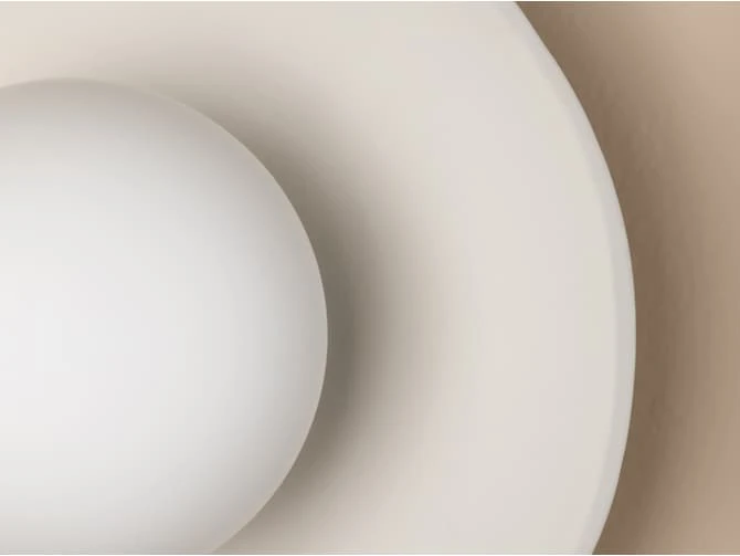 Refined Ceramic Wall Light In Aged Brass 6 Refined Ceramic Wall Light In Aged Brass - Image 4