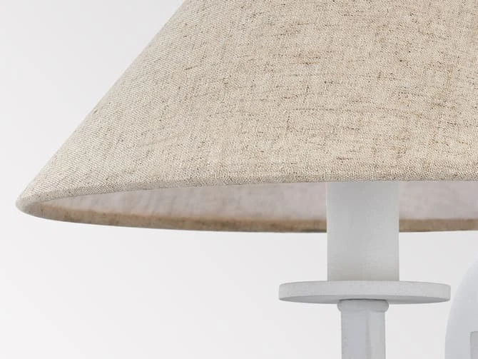 Textured White Wall Light 4 Textured White Wall Light - Image 2