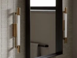 Wall Light With Patina Brass -Andrew Martin 153733 merced wall light 7