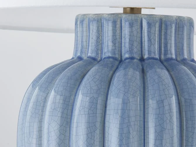 Fluted Ceramic Table Lamp 9 Fluted Ceramic Table Lamp - Image 7