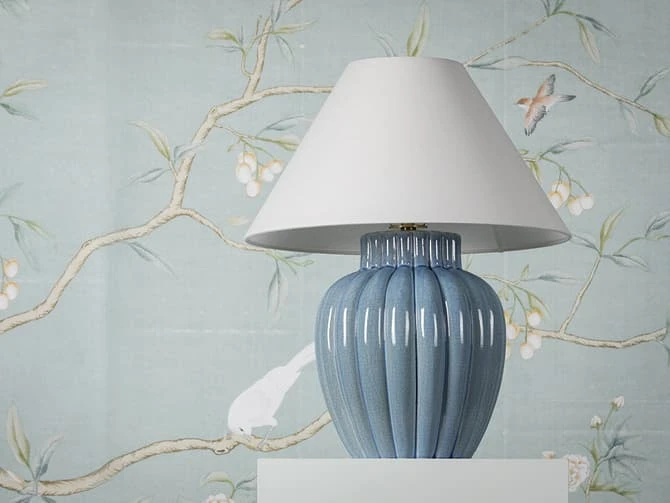 Fluted Ceramic Table Lamp 10 Fluted Ceramic Table Lamp - Image 8