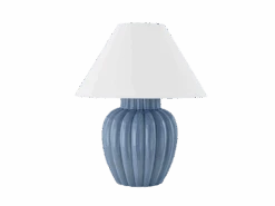 Fluted Ceramic Table Lamp
