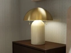 Antique Brass Table Lamp -Andrew Martin 196628 gaia table lamp benmarshallinteriors 3