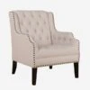 Bassett Chair, Cream -Andrew Martin 204187 bassett chair cream angle