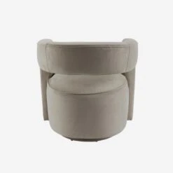 Madison Swivel Chair, Dove Grey Velvet -Andrew Martin 204289 madison swivel chair dove grey back