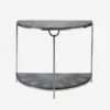 Elise Grey Console Table, Grey -Andrew Martin 204560 elise side table grey front st0383