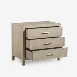 Raffles Nightstand, Natural 9 Raffles Nightstand, Natural -Andrew Martin 204679 raffles nighstand open