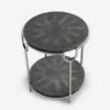 Katia Grey Side Table, Grey -Andrew Martin 204699 katia side table grey angle