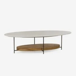 Olivia White Coffee Table, White Lacquer