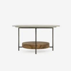 Olivia White Coffee Table, White Lacquer -Andrew Martin 204793 olivia coffee table side