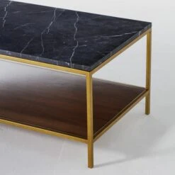 Rufus Rectangle Coffee Table, Dark -Andrew Martin 204813 rufus rectangle coffee table dark detail