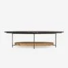 Olivia Black Coffee Table, Black Marble -Andrew Martin 204814 olivia coffee table black marble front
