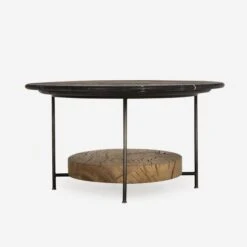 Olivia Black Coffee Table, Black Marble -Andrew Martin 204815 olivia coffee table black marble side