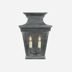 Elsinore Wall Lantern, Weathered Zinc