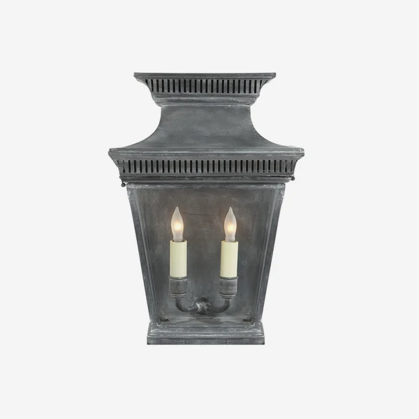 Elsinore Wall Lantern, Weathered Zinc 3 Elsinore Wall Lantern, Weathered Zinc