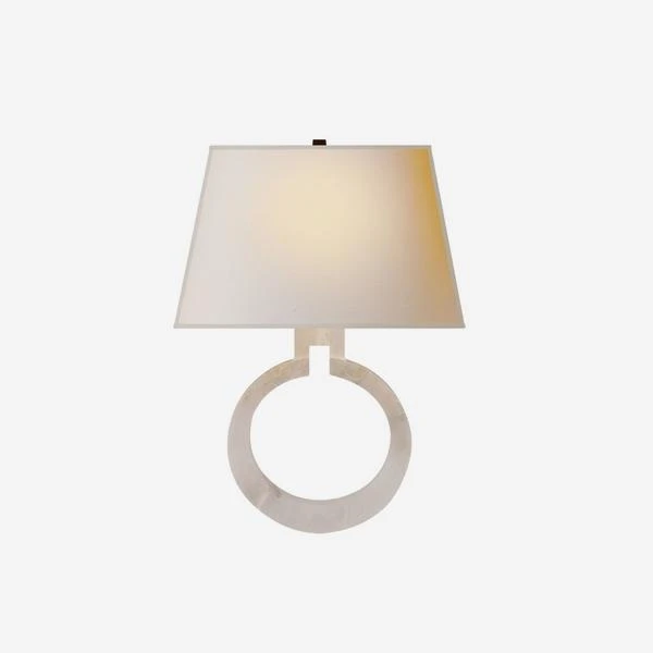 Ring Form Wall Light, Alabaster 3 Ring Form Wall Light, Alabaster
