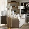 Montreuil Floor Lamp, Gild -Andrew Martin 207957 tessa custom sofa lifestyle web optimised