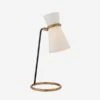 Clarkson Table Lamp, Black And Hand-rubbed Antique Brass -Andrew Martin 207997 clarkson table lamp in black and antique brass