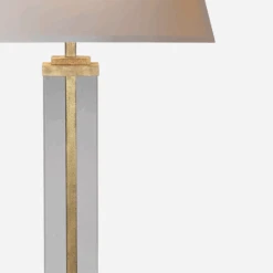 Wright Table Lamp, Gilded Iron And Glass -Andrew Martin 208007 wright table lamp in gilded iron and glass
