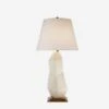 Bayliss Table Lamp, White Leather Ceramic -Andrew Martin 208057 bayliss table lamp in white