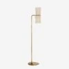 Clarkson Floor Lamp, Hand-Rubbed Antique Brass -Andrew Martin 208085 clarkson floor lamp in hand rubbed antique brass