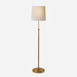 Bryant Floor Lamp, Hand-Rubbed Antique Brass