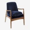 Crispin Chair Chair, Blue -Andrew Martin 208150 crispin chair angle ch899