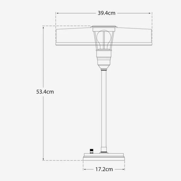 Carlo Table Lamp, Bronze & Hand Rubbed Antique Brass 4 Carlo Table Lamp, Bronze & Hand Rubbed Antique Brass - Image 2