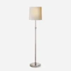 Bryant Floor Lamp, Polished Nickel -Andrew Martin 208348 bryant floor lamp in polished silver