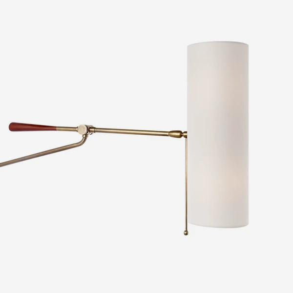 Frankfort Wall Light, Hand-Rubbed Antique Brass/Mahogany 3 Frankfort Wall Light, Hand-Rubbed Antique Brass/Mahogany