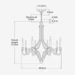 Mykonos Chandelier -Andrew Martin 208509 mykonos chandelier lmp0288 lmp0289