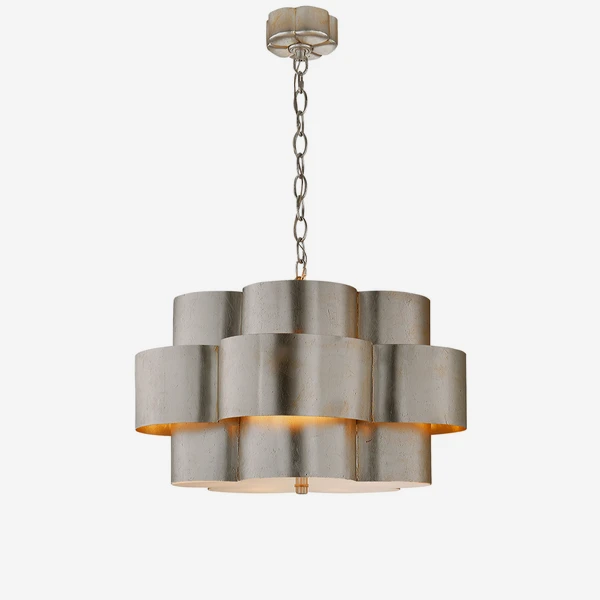 Arabelle Pendant Light, Burnished Silver Leaf 3 Arabelle Pendant Light, Burnished Silver Leaf