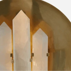 Andrew Martin 27 Andrew Martin -Andrew Martin 208572 halcyon wall light in antique burnished brass and quartz