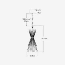Strada Pendant Light -Andrew Martin 208604 strada small diagram