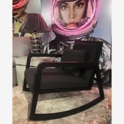 Jed Black Rocking Chair -Andrew Martin 208630 jed lifestyle