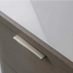 Hampstead Bedside Table -Andrew Martin 210603 hampstead nightstand smoked oak 2 draw detail 1