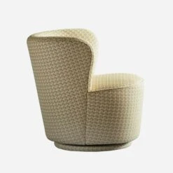 Dorothy Houndstooth Swivel Chair, Houndstooth -Andrew Martin 213476 dorothy houndstooth side