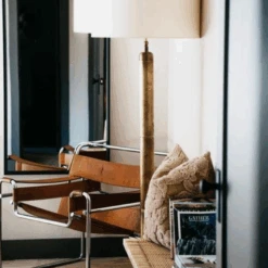 Longacre Floor Lamp, Hand-Rubbed Antique Brass -Andrew Martin 214275 longacre