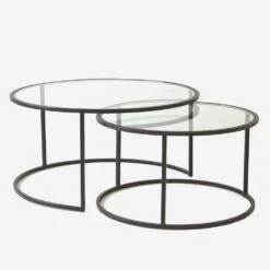 Harlan Black Nested Coffee Table -Andrew Martin 214608 harlan black out