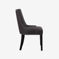 Theodore Dining Chair, Black 9 Theodore Dining Chair, Black -Andrew Martin 214610 theodore dining chair side
