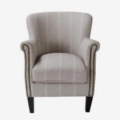 Greyhound Nile Stone Chair, Nile Stone -Andrew Martin 214698 greyhiound chair in nile stone front ch0964 c