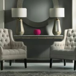 Rufus Light Console Table, Light -Andrew Martin 214763 basset chair 1