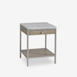 Rufus Side Table, Light -Andrew Martin 214781 rufus small side table light angle