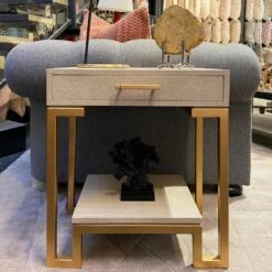 Flex Cream Side Table, Cream -Andrew Martin 214895 flex ls