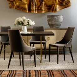 Saber Dining Chair, Grey -Andrew Martin 214958 saber dining chair lifestyle web optimised