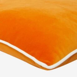 Pelham Clementine / Milk Cushion -Andrew Martin 214966 pelham clementine cushion with milk piping detail acc2753